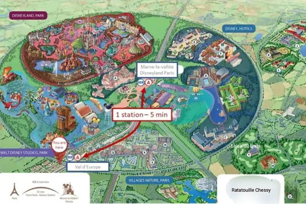Disney Ratatouille Paris 5Mn Park & Val D'Europe 쉐시 외부 사진